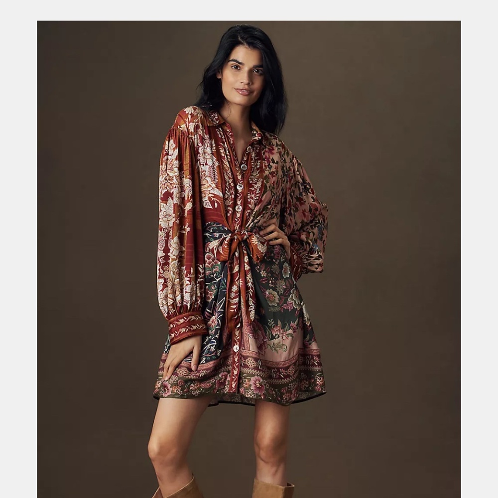 New Farm Rio winter garden dress with tags